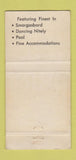 Matchbook Cover - Towne & Country Lodge Fresno CA Santa Cruz WEAR 30 Strike
