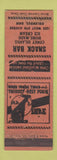 Matchbook Cover - Shack Bar Columbus OH WORN