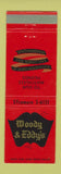 Matchbook Cover - Woody and Eddy's Restaurant Pasadena CA