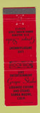 Matchbook Cover - Grape Stake Lebanese Restaurant Sierra Madre CA