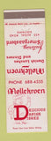 Matchbook Cover - Mollekroen Danish Restaurant Solvang CA #2