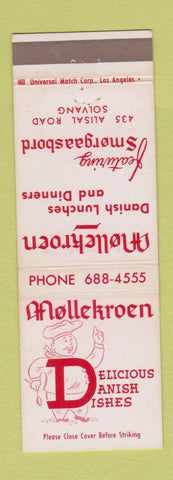 Matchbook Cover - Mollekroen Danish Restaurant Solvang CA #2