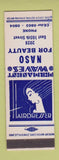 Matchbook Cover - Naso Beauty Salon girlie Alma Motel Alma MI