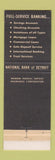 Matchbook Cover - National Bank of Detroit MI