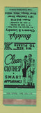 Matchbook Cover - Buddy's Cleaners Laundry River Rouge MI WORN
