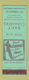 Matchbook Cover - Daily Cleaners Musekgon MI