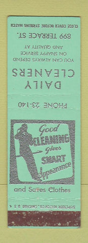 Matchbook Cover - Daily Cleaners Musekgon MI