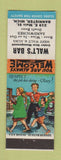 Matchbook Cover - Walt's Bar Bannister MI WORN