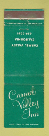 Matchbook Cover - Carmel Valley Inn Carmel Valley CA