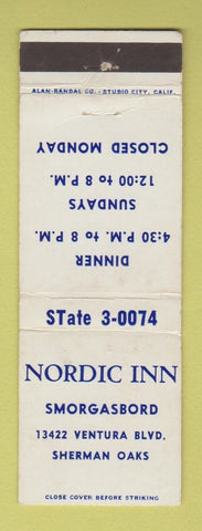 Matchbook Cover - Nordic Inn Sherman Oaks CA WEAR