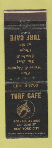 Matchbook Cover - Turf Cafe New York City WEAR