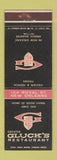 Matchbook Cover - Gluck's Restaurant New Orleans LA