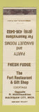 Matchbook Cover - Fort Restaurant Gift Shop Mackinaw City MI