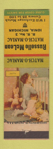 Matchbook Cover - Russelle McLean Match Collector Ionia MI General MacArthur