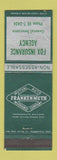 Matchbook Cover - Fox Insurance Agency Frankenmuth MI WEAR