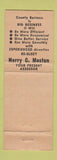 Matchbook Cover - Harry Maston Assessor Election Kitsap WA