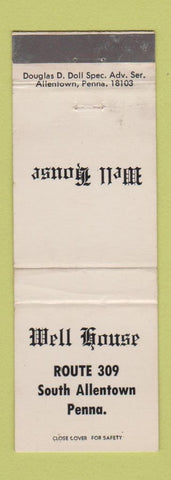 Matchbook Cover - Well House South Allentown PA
