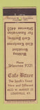 Matchbook Cover - Cafe Bitzer Louisville KY WEAR
