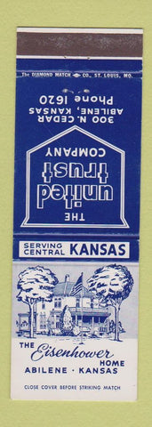 Matchbook Cover - United Trust Company Abilene KS