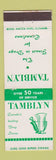 Matchbook Cover - Tamblyn Drug Stores Canada