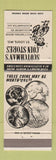 Matchbook Cover - Scotchman's Coin Stores St Louis MO
