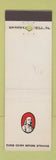 Matchbook Cover - Benjamin Franklin Floor Wax Cleaner Philadelphia PA
