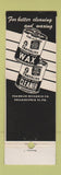 Matchbook Cover - Benjamin Franklin Floor Wax Cleaner Philadelphia PA