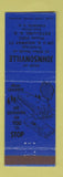 Matchbook Cover - Johnsonville Estelline SD Toronto SD