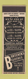 Matchbook Cover - Bartunek's Men's Clothes Chicago?