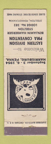 Matchbook Cover - Moose Lodge Convention Steelton PA 1954 WEAR