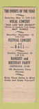 Matchbook Cover - Senefelder Male Choris music Chicago IL 1943 Liederkranz