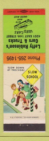 Matchbook Cover - Lefty Robinson's Used Cars