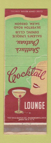Matchbook Cover - Shattuc's Chateau Salem OR girlie WEAR