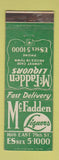 Matchbook Cover - McFadden Liquors Chicago IL