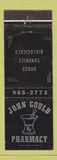 Matchbook Cover - John Gould Drug Store WEAR