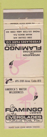 Matchbook Cover - Flamingo Lodge Miami Beach FL