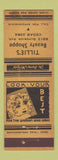 Matchbook Cover - Tillie's Beauty Shop girlie Chicago? YELLOW