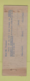 Matchbook Cover - Boyce Thomas Insurance Portland ME WORN