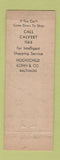 Matchbook Cover - Hochschild Kuhn Baltimore MD
