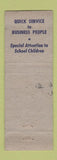 Matchbook Cover - Peggy Ann Grill Dalton GA WEAR