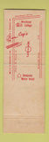Matchbook Cover - Cag's Open Hearth Italian Restaurant Middletown CT