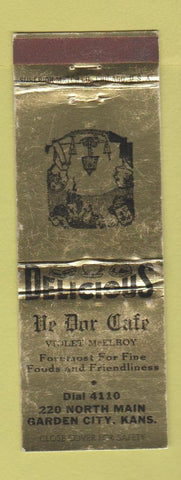 Matchbook Cover - Ye Dor Cafe Garden City KS WEAR