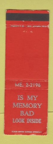 Matchbook Cover - Wade's Cafe WEAR