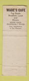 Matchbook Cover - Wade's Cafe WEAR
