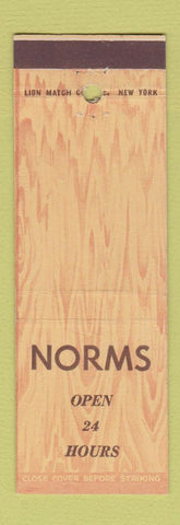 Matchbook Cover - Norms Restaurant?