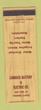 Matchbook Cover - Lubbock Battery Electric TX?