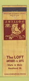 Matchbook Cover - The Loft Antiques Gifts Rockford IL WEAR