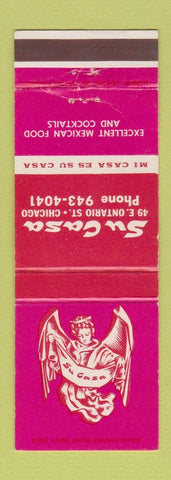Matchbook Cover - Su Casa Mexican Restaurant Chicago IL