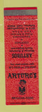 Matchbook Cover - Arturo's Mexican Restaurant Fullerton CA