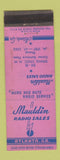 Matchbook Cover - Mauldin Radio Sales Atlanta GA WEAR